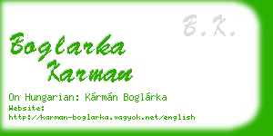 boglarka karman business card